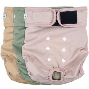 Washable Female Dog Diapers - Premium Reusable Diapers for Doggie in Heat